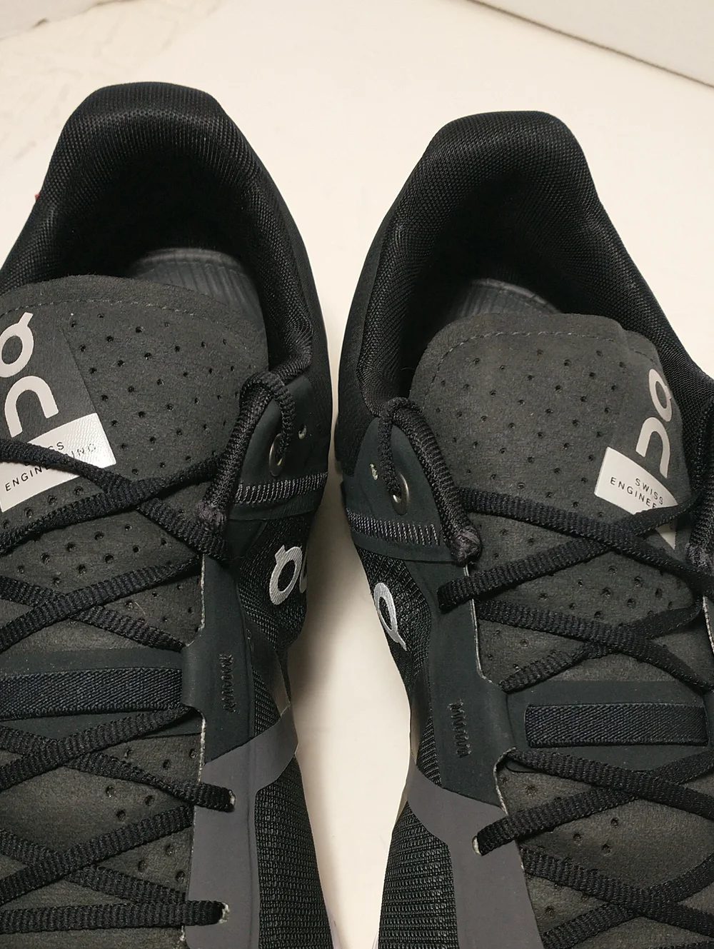 LIKE NEW ON Running Mens Cloudflow Mesh Trainers - Black Asphalt Grey, Size 12.5